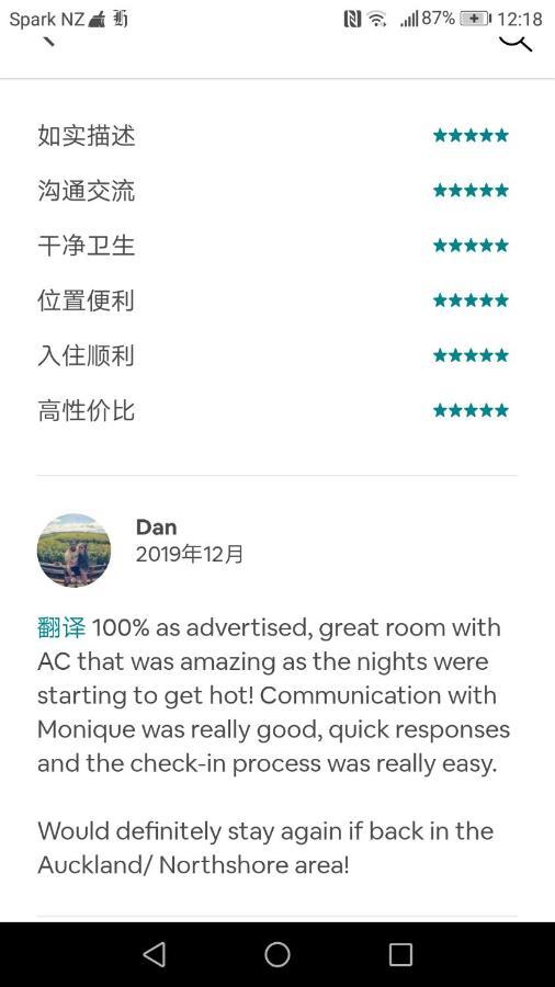 Monique'S Rose Room Prvt Bthrm Ac Tv 奥克兰 外观 照片